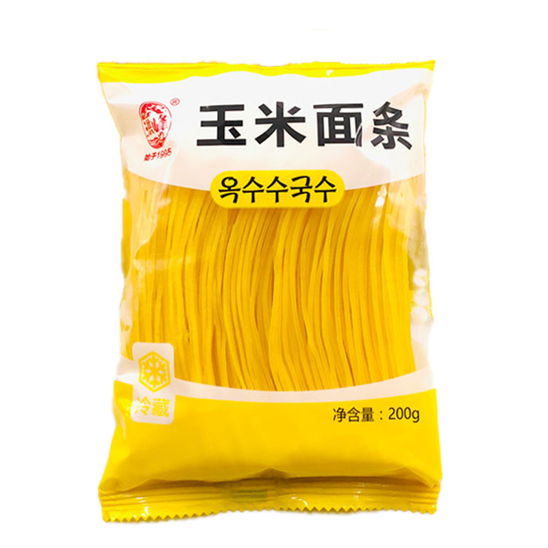 冷藏类:: 冷藏米食面食:: Hongfeng-Corn cold noodles 洪峰玉米面条200g