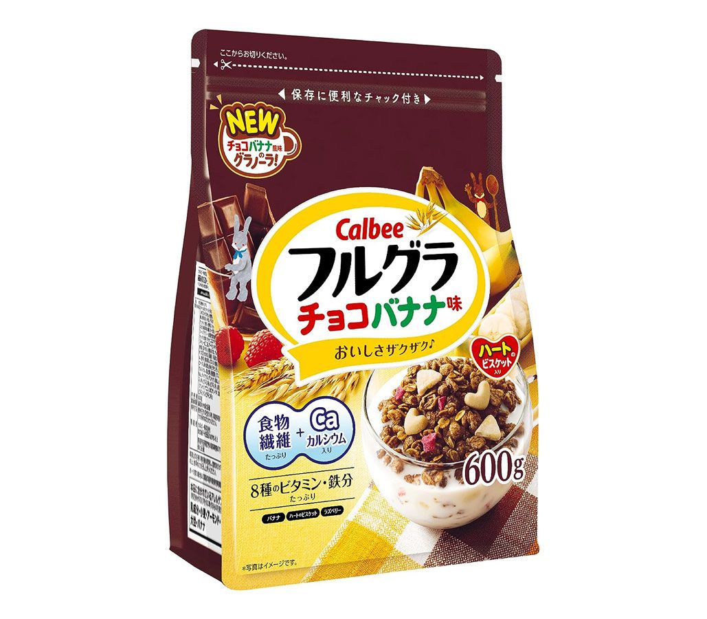 Grocery :: Snacks :: Calbee Frugra Granola Choco Crunch & Banana  卡乐比富果乐麦片(巧克力脆片香蕉) 600g